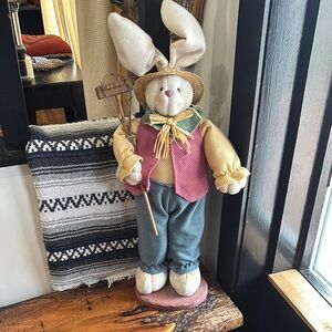 Charming Bunny 2 ft tall with Colorful Outfit 💚